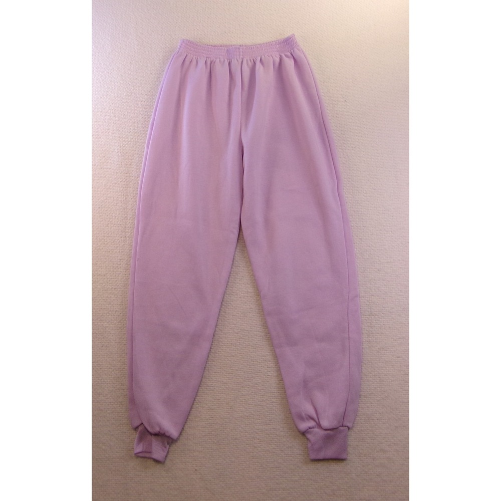 Center‎ Aisle Sweatpants Medium Purple Pastel Elastic Waist Joggers 90s Vintage